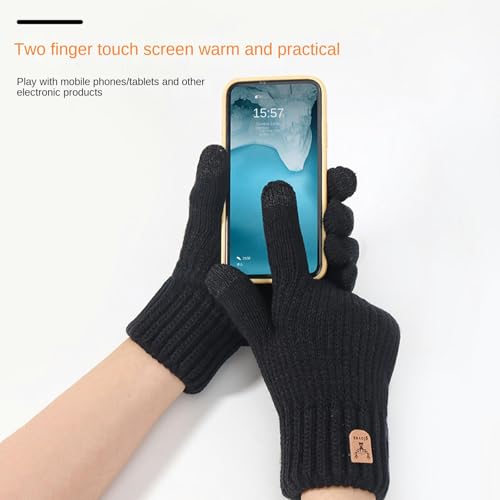 Guantes de pantalla táctil de invierno evitan manos frías con punto gris A59 6