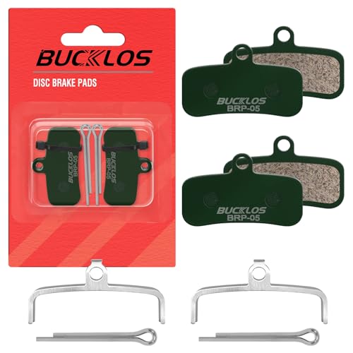 Image of BUCKLOS Bike Disc Brake Pads 4 Piston Pads for Shimano D02S D03S Saint | BRP-05 bicycle disk brake pads, fit mountain road bike,ebike,scooter, Shimano Saint Deore Tektro TRP