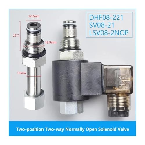Électrovanne hydraulique DHF08-221 normalement ouverte 24V - 5