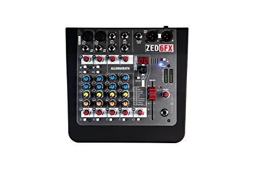 Zed 6 FX Table de mixage pour éliminer le souffle audio et ajouter des effets studio