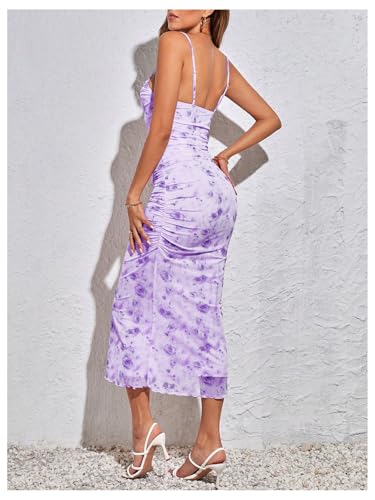 Image of GORGLITTER Women's Floral Spring Summer Wedding Guest Dress Bridal Shower Cocktail Tea Party Beach Midi Sun Dress 2026