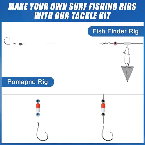 Juego de Anzuelos para Pesca en Surf JOGFFDE XHQY-105PCS FISHING TACKLES 105 Piezas miniatura 5