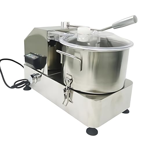 CIELOBLOEN Robot de Cocina Profesional 6L/9L/12L Acero Inoxidable + Picadora Multifuncional - Procesador de Alimentos Automático con Velocidad Ajustable para Carne Verduras Frutas 12L