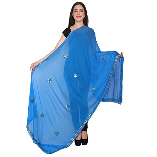 indian traditional stole-long shawl-duppatta-chunni-scarf-floral wrap scarves