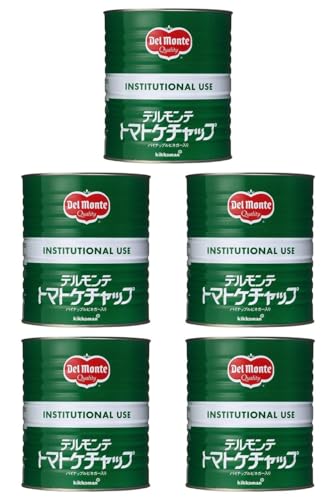 デルモンテ トマトケチャップレギュラー 1号缶×5缶 常温(まとめ買い) (Vandroロゴ付包装・INDEXBOX)