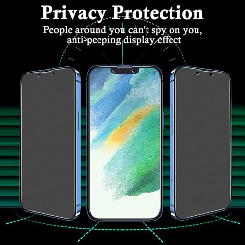 Pokolan 3 Pack Matte Privacy Screen Protector for iPhone 13 Pro Max, 14 Plus, Anti-Glare matt Tempered Glass, Anti Spy - Image 3