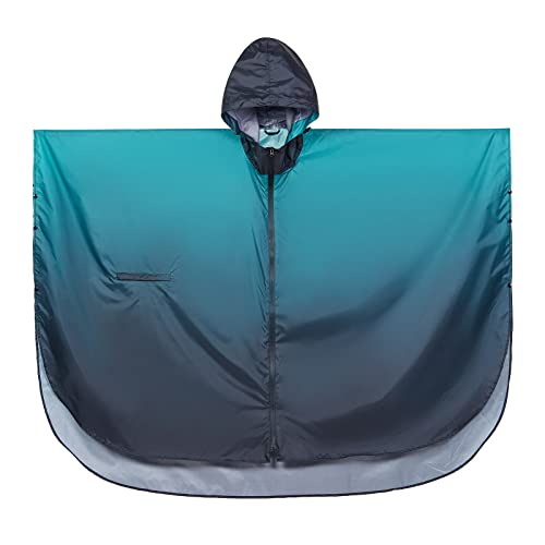 Image of SaphiRose Adult Rain Poncho Waterproof Hooded Zipper Raincoat with Pockets | OEKO-TEX Certified 100% Polyester, Lightweight Packable Storage Pouch, Heat-Sealed Seams, Quick-Dry for Outdoor Hiking