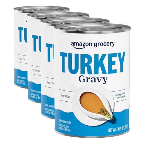 Amazon Grocery, Turkey Gravy, 10.5 Oz (Pack of 4)