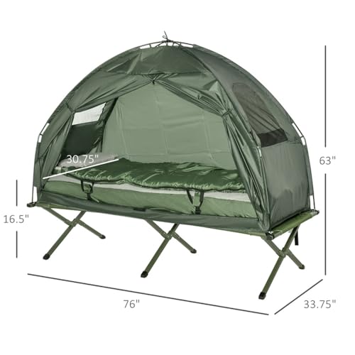 Combo Camping con Cama y Tienda Elevada Portátil miniatura 6