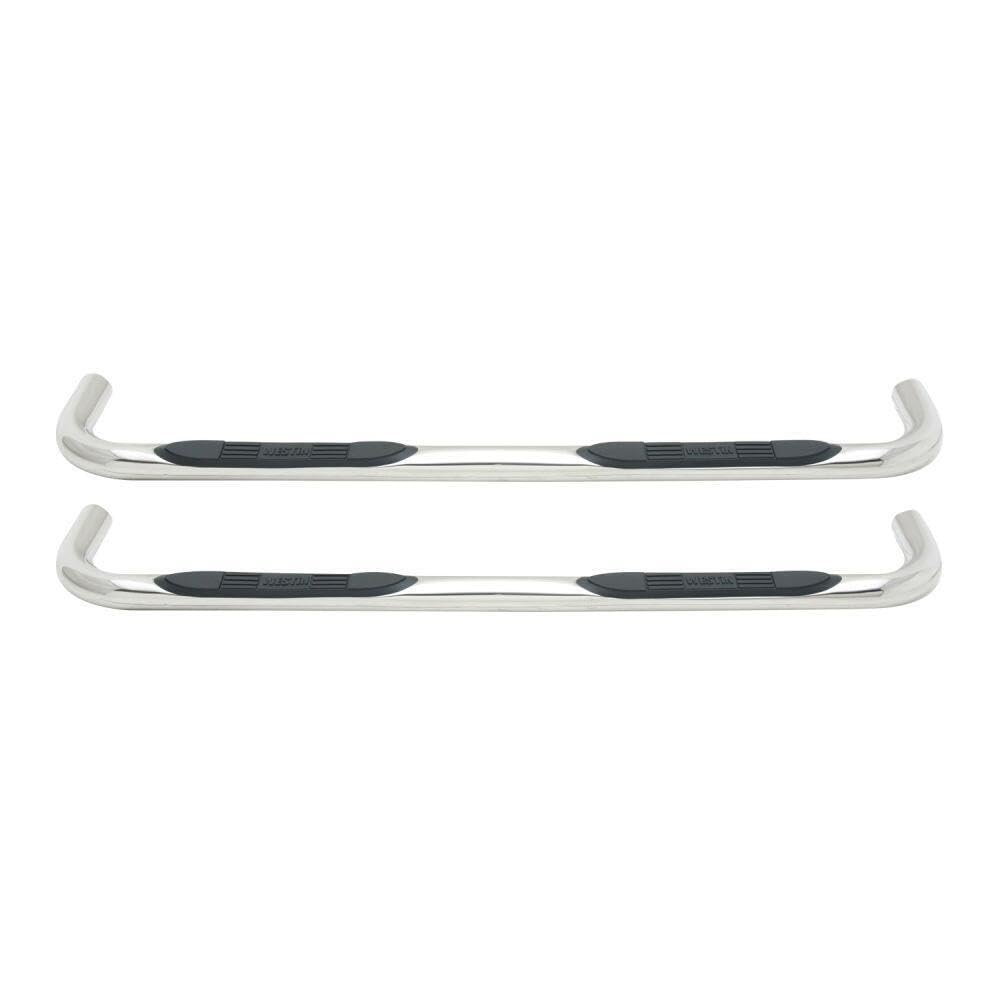 Westin 23-2770 E-Series 3 Round Nerf Bars fits 2005-2023 Tacoma Double Cab Polished Pair