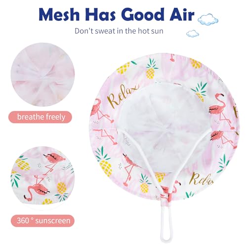 Durio UPF 50+ Sun Protection Wide Brim Baby Girl Sun Hat Cute Summer Beach Baby Sun Hat Baby Girl Hats 5