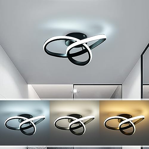 Plafonnier LED incurvé 3 couleurs variable pour salon et escalier