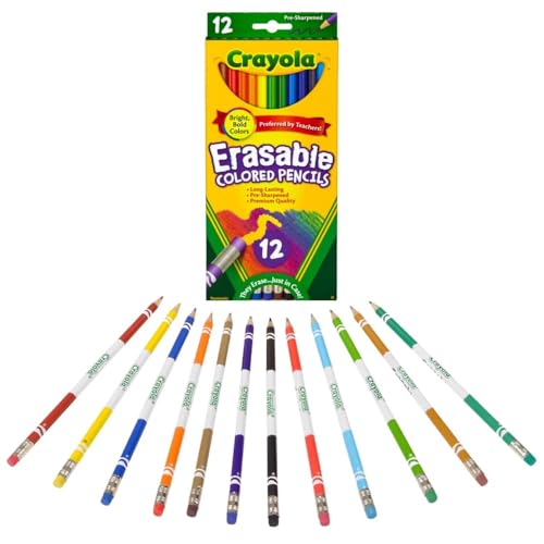 Crayola crayons de couleur effaçables mine robuste pour traçage précis - 2