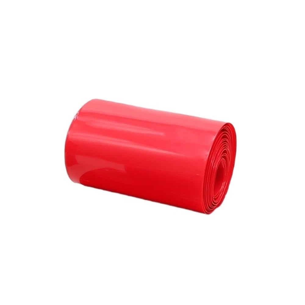 Tubi termorestringenti, isolamento cavi, guaina termorestringente in pvc rosso, larghezza 7-90 mm, lunghezza 1-20 m