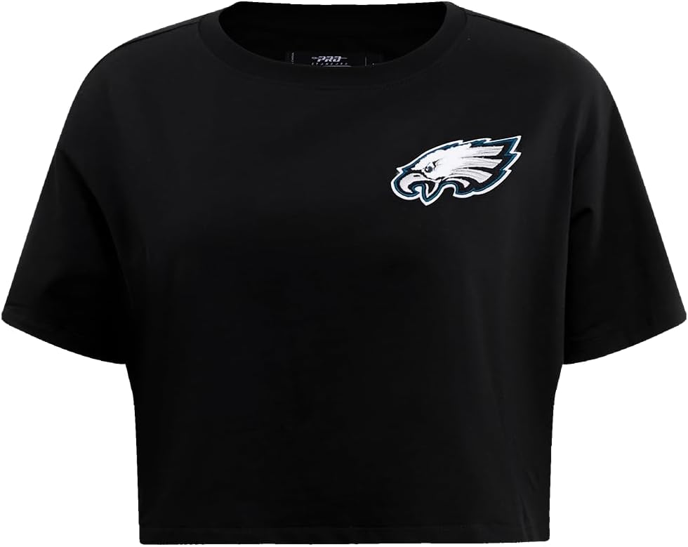 Womens NFL Classic Chenille Cotton Single Jersey Short Sleeve Boxy Tee