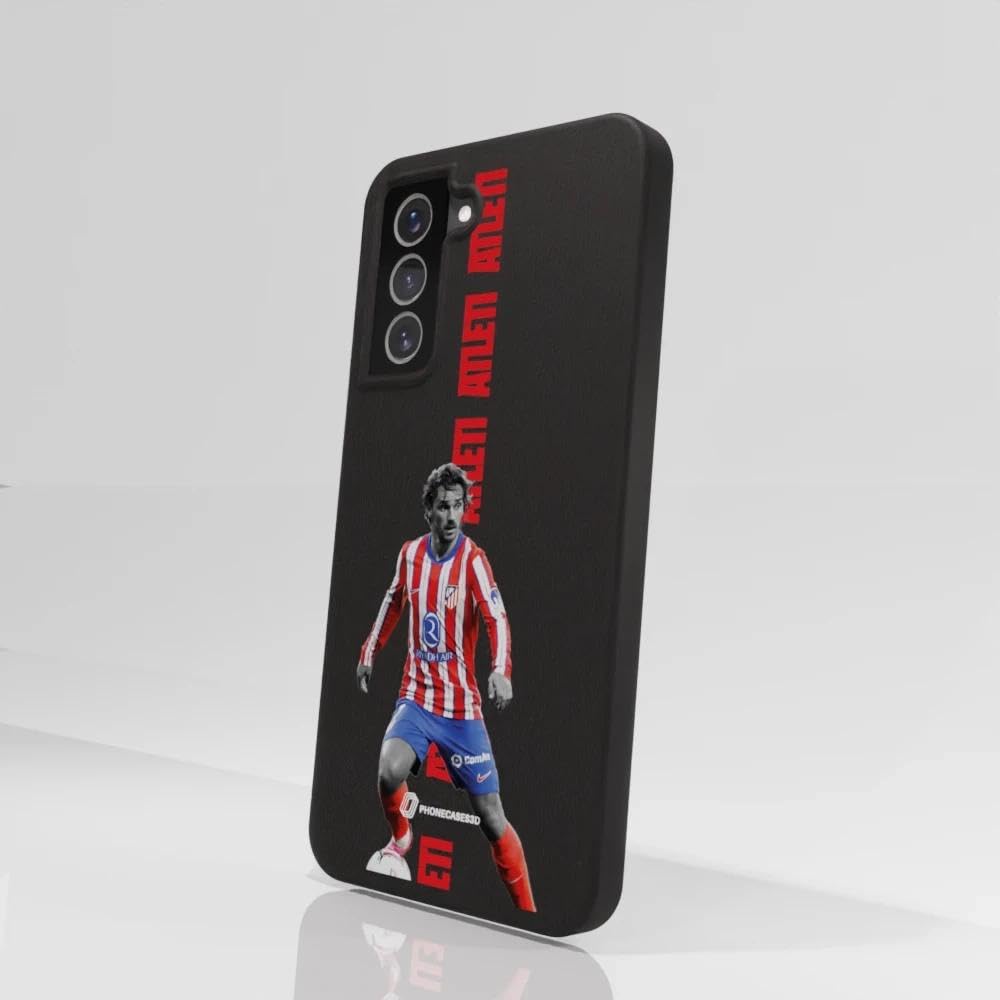 Etui na telefon Samsung Galaxy S21 Oficjalny Atletico Madryt - Europejski i Świat Kompostowalny Roślinny Czarny
