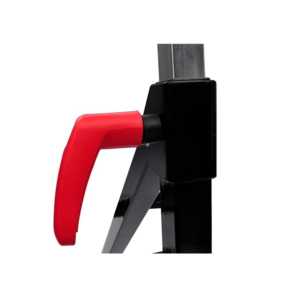 Set di 2 cavalletti regolabili in altezza, base in acciaio, 60 kg