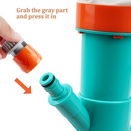 2 Pieces Plastic Garden Hose Connector, Quick Coupler 3/4