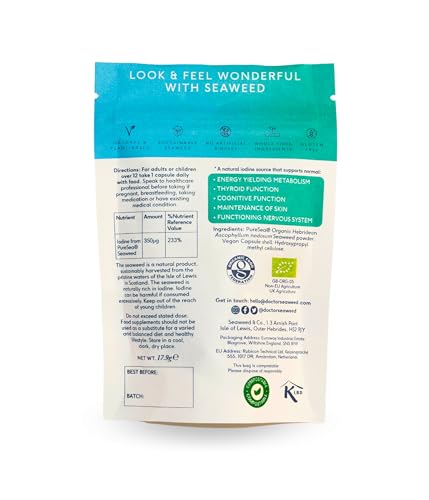 Doctor Seaweed | Pure Seaweed Capsules | 1 Months Supply | 100% Organic Scottish Seaweed | Thyroid Support | Weight Management | Plant Based - Image 5