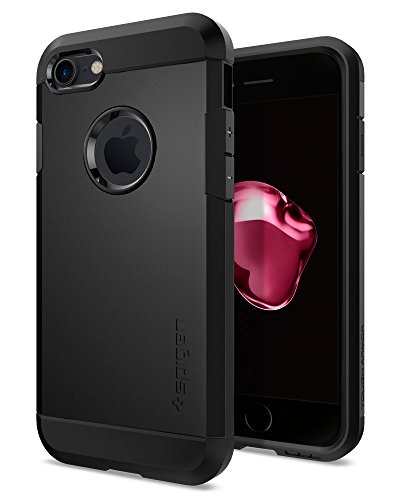 Spigen Tough Armor iPhone 7 Case with Extreme Heavy Duty Protection and Air Cushion Technology for iPhone 7 2016 - Black