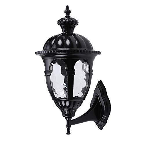 Applique murale extérieure style lampe à gazon antique LED luminaire de jardin rétro