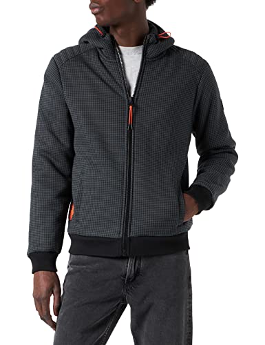 Kaporal - Sweat zippée Pied-de-Poule Homme - Synua - XL - Gris