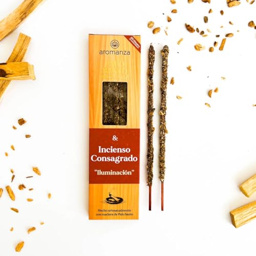 Palo Santo Good Vibes Incense Sticks 8 u Consecrated Incense Enlightenment – A Sacred Journey to Inner Peace - Aromanza