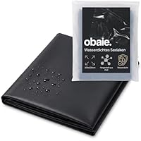 obaie Luxury Wasserdichtes Bettlaken - Erotik-Bettlaken - Sexdecke Wasserdicht Kuschelig - Wasserfeste Decke Sex Weich - Sex Bettbezug Wasserdicht PVC - Schwarz, 220x200 cm