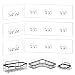 DSJIFGEW Shower Caddy Adhesive Replacement Stickers - 6 Pack No Drilling Shower Caddy Adhesive Strips, Strong Adhesive Hooks for Shower Caddy Bathroom Storage Shelves and Kitchen Racks & Soap Holder