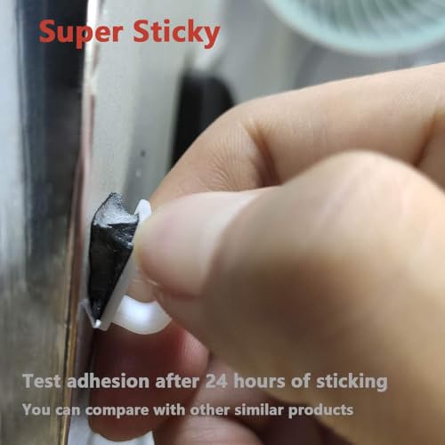Image of 40Pack Adhesive Cable Clips, Wire Holders for Desk Wall Car, Black