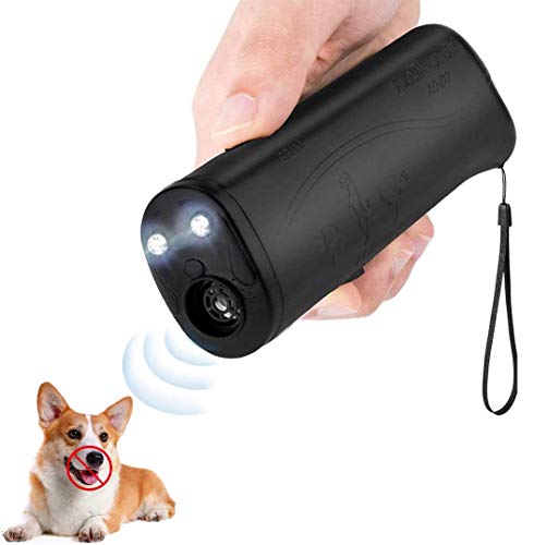 ROFAKU Handheld Dog Repellent, Anti Barking Device & Ultrasonic Dog Training Aid Indoor/Outdoor Stop Bark Device Ultrasonic Dog Bark Deterrent and Training Tools, Safe for Small Medium Large Dogs