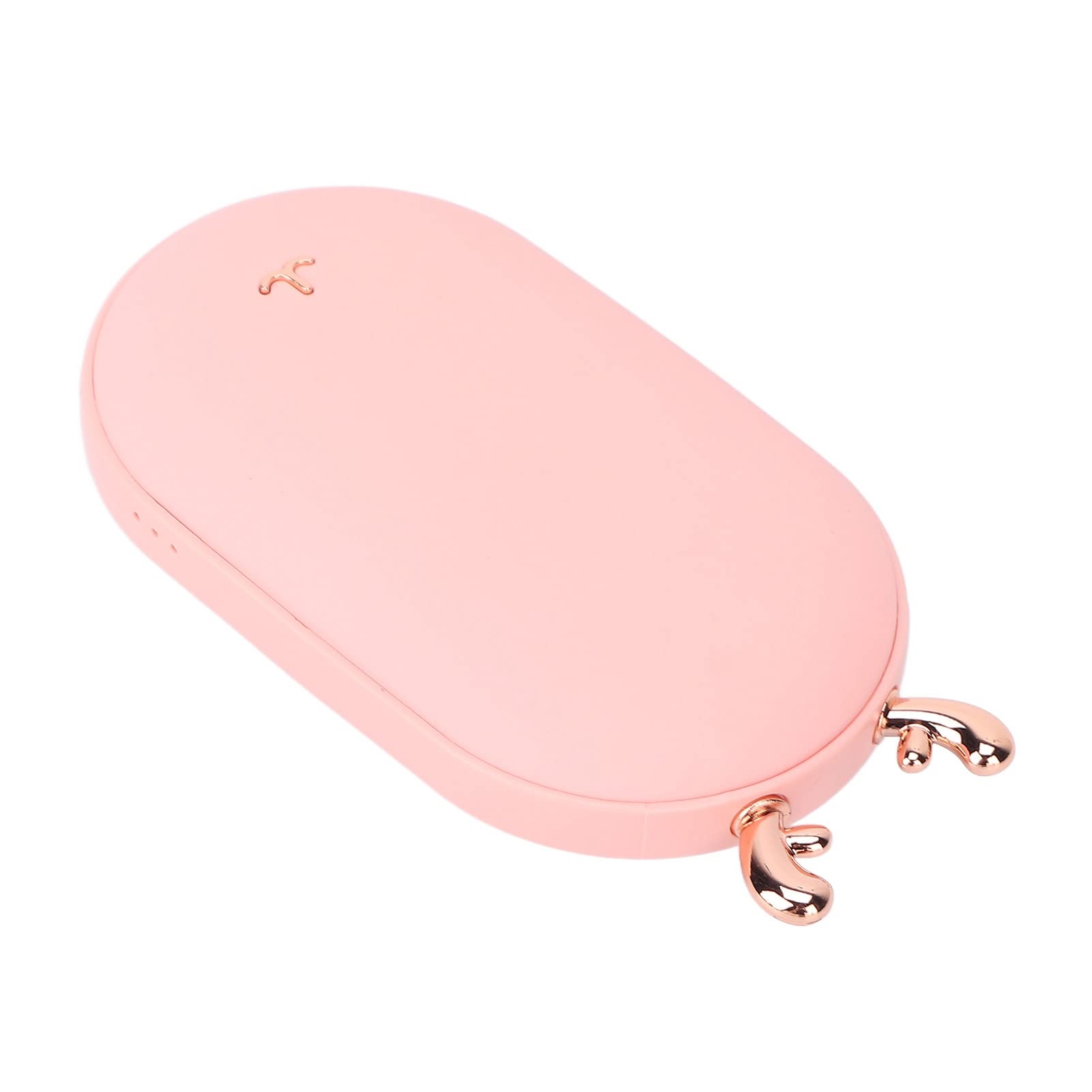 Calentador de manos recargable para hombres y mujeres, calentador de bolsillo portátil, calentamiento rápido, calor de doble cara, para actividades al aire libre, (Aceite en spray rosa)