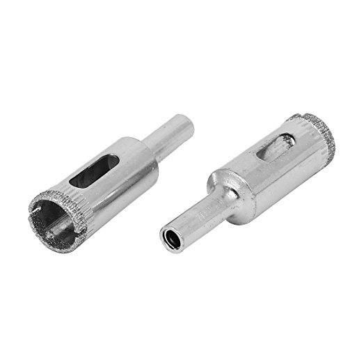 Brocas para vidrio de 14 mm con recubrimiento de diamante, 2 piezas miniatura 1