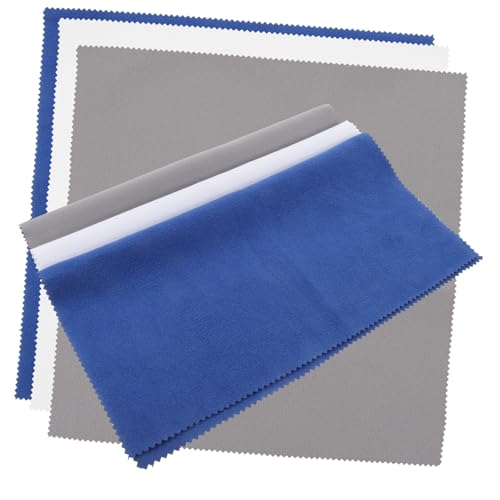 BESPORTBLE 6pcs Cleaning Cloths Dual Sided Polishing Cloths for Musical Instruments Lightweight Durable for Guitar Piano Saxophone Trumpet and More