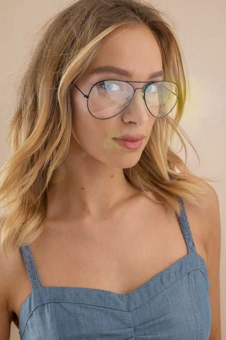 Santimo Valtina lens aviater Anti Glare Round Glasses Men and Women for Eye Protection from UV by Computer/Tablet/Laptop/Mobile 64% off men and women - Image 6