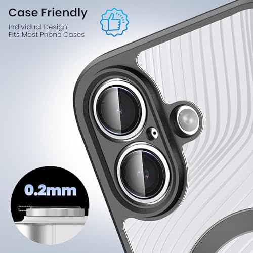 Image of Lensarmor Compatible With White iPhone 17 Camera Lens Protector - 9H Tempered Glass, Scratch Resistant, Flash-Friendly Premium Lens Cover