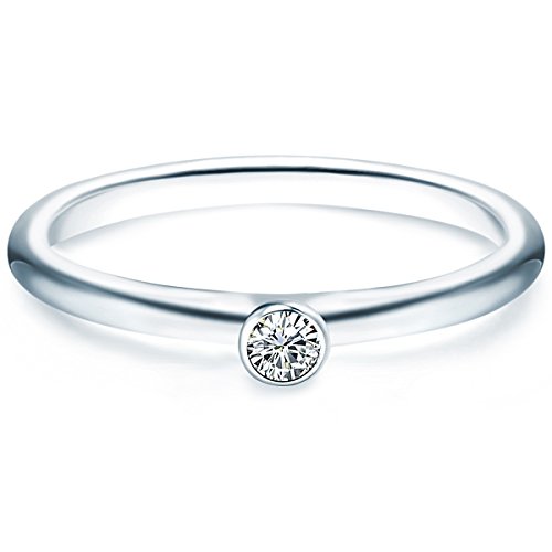 Preisvergleich Produktbild Ring Sterling Silber Zirkonia weiß