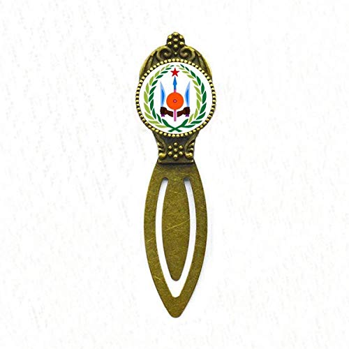 Marque-page Djibouti rétro en métal ciselé de style vintage unique