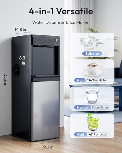 Water Dispenser With Ice Maker For Home