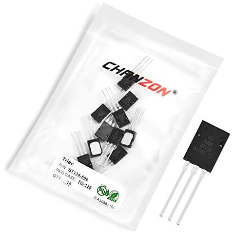 Chanzon 10 Stück BT134-600 TO-126 Triac 4A Transistor Cover