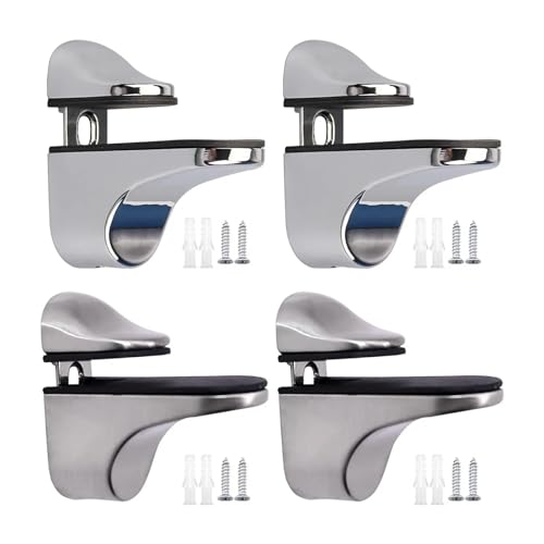 Pinces à bois et verre 3-21mm | 8 supports d'étagère réglables pour meubles et salle de bain