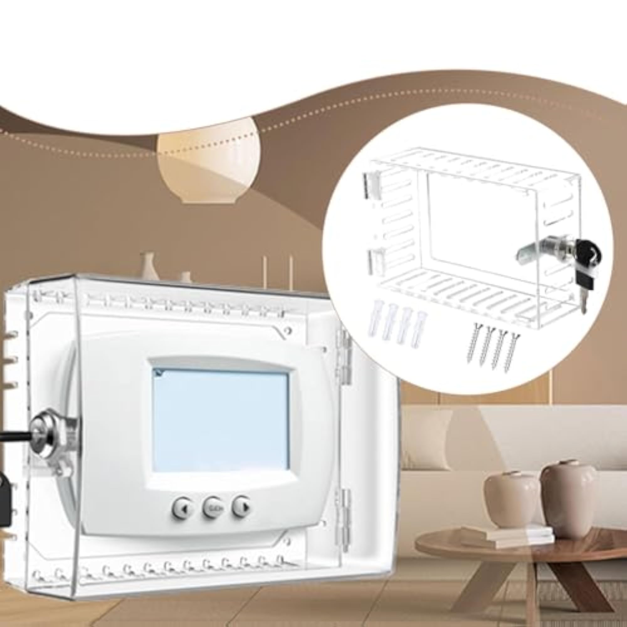 Professional Thermostat Lock Box Cover for Restaurant and Public Use