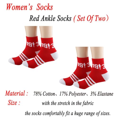JXGZSO Red And White Sorority Socks Sorority Sister Socks Gift2