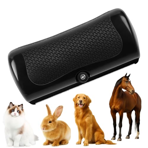 JClorix Spazzola Cani e Gatti – Spazzola Deshedding per Rimozione Sottopelo, Ideale per Pelo Corto e Lungo, Manico Ergonomico Antiscivolo, Denti Rimovibili, Facile da Pulire