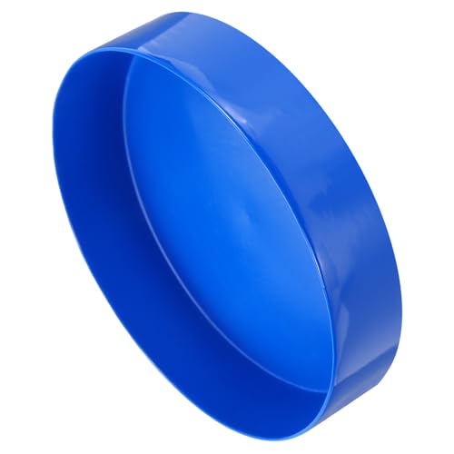 Image of uxcell 2pcs Rubber End Caps 250mm (10 13 /16 Inch) ID x 50mm(2 Inch) H Vinyl Round Tube Bolt Cap Cover Screw Thread Protectors Blue