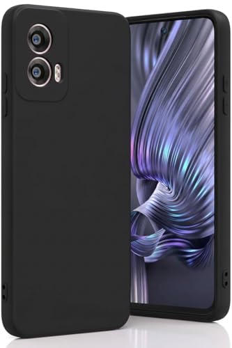 Image of DIZORO Microfiber Candy Back Cover Case for Redmi 15a Soft Silicone Rubberized Back Cover Case with Camera Protection - Black