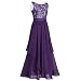 IEFIEL Vestido Largo de Fiesta Boda Cóctel para Mujer Vestido Largo de...
