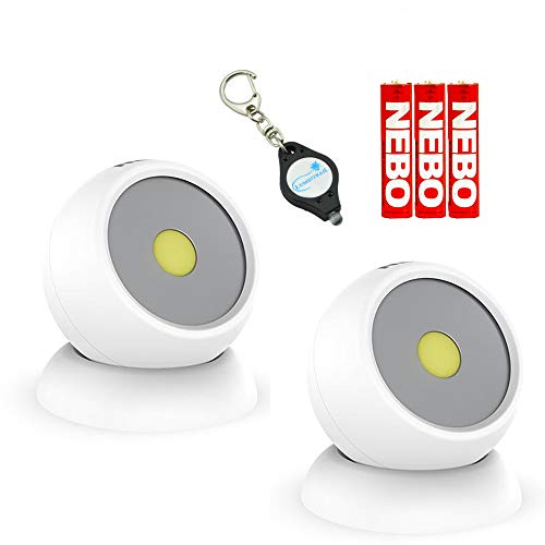 NEBO EYE 220 Lumen Work Light Magnetic Base (2 Pack) Bundle with 3