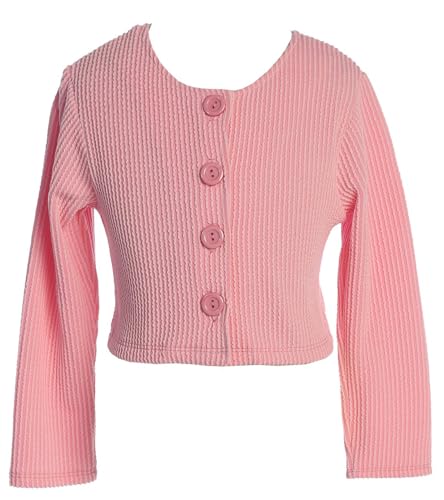 BluNight Girl Long Sleeve Button Bolero Sweater Jacket Dress Cover Up Coat Shrug