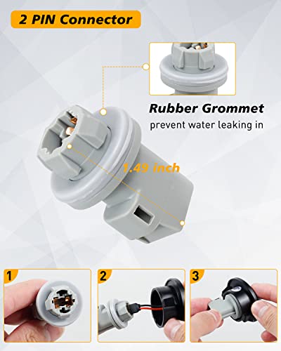 Biftu Led License Plate Light Tag Lights With Socket Compatible With Ford F150 F250 F350 F450 F550 Super Duty Ranger #TOP4